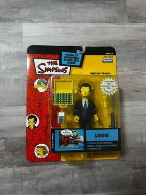 Louie Mobster World of Springfield Simpsons Intelli-tronic Figure 2003 Series 14